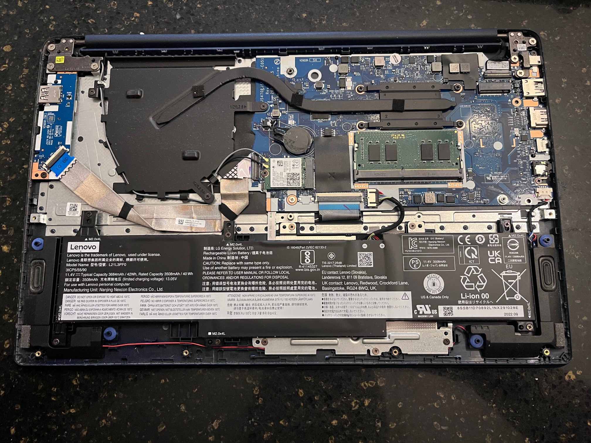 open laptop case